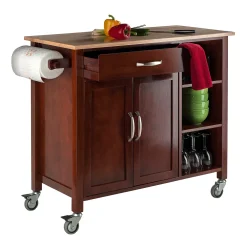Winsome Mabel Kitchen Cart 6 Winsome Mabel Kitchen Cart -The Novogratz Shop 2496458 ALT