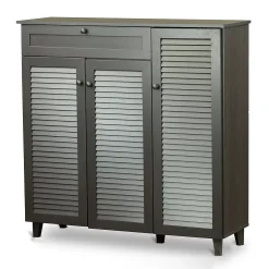 Baxton Studio Pocillo Shoe Storage Cabinet 8 Baxton Studio Pocillo Shoe Storage Cabinet -The Novogratz Shop 2529188 ALT