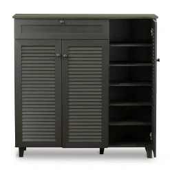 Baxton Studio Pocillo Shoe Storage Cabinet 10 Baxton Studio Pocillo Shoe Storage Cabinet -The Novogratz Shop 2529188 ALT3
