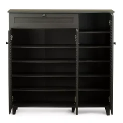 Baxton Studio Pocillo Shoe Storage Cabinet 11 Baxton Studio Pocillo Shoe Storage Cabinet -The Novogratz Shop 2529188 ALT4
