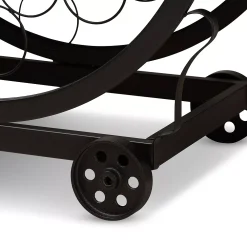 Baxton Studio Triesta Wheeled Wine Rack Cart 13 Baxton Studio Triesta Wheeled Wine Rack Cart -The Novogratz Shop 2534672 ALT5