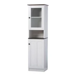 Baxton Studio Lauren Hutch Kitchen Cabinet -The Novogratz Shop 2534749 ALT