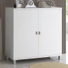 Baxton Studio Marcy Sideboard Storage Cabinet -The Novogratz Shop 2536078 White