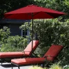 Navarro 9-ft. Outdoor Auto Crank Umbrella -The Novogratz Shop 2592408 Red