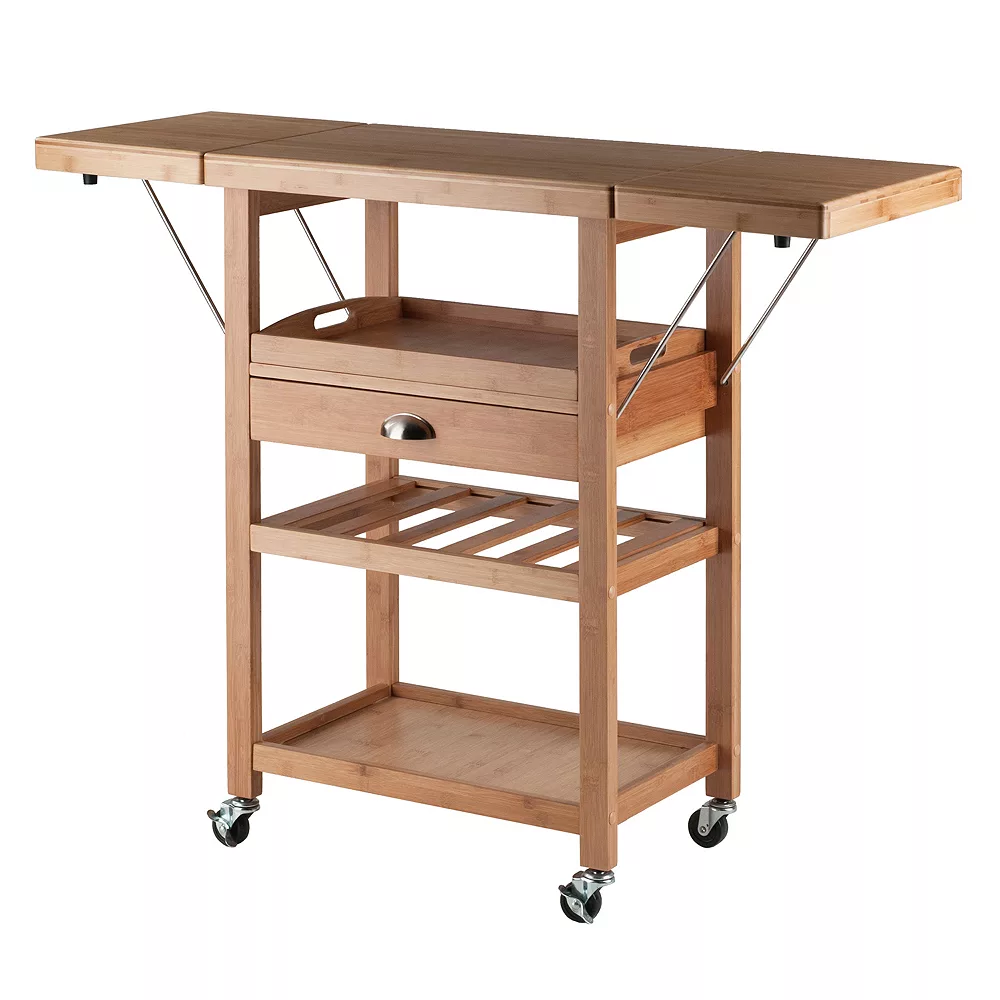Winsome Barton Rolling Space Saver Bar Cart 5 Winsome Barton Rolling Space Saver Bar Cart - Image 3