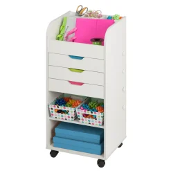 Honey-Can-Do 3-Drawer Craft Storage Cart -The Novogratz Shop 2721751 ALT3