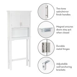 RiverRidge Home Somerset Spacesaver Floor Cabinet -The Novogratz Shop 2770243 ALT11