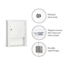 RiverRidge Home Ashland One Door Wall Cabinet 13 RiverRidge Home Ashland One Door Wall Cabinet -The Novogratz Shop 2770320 ALT5