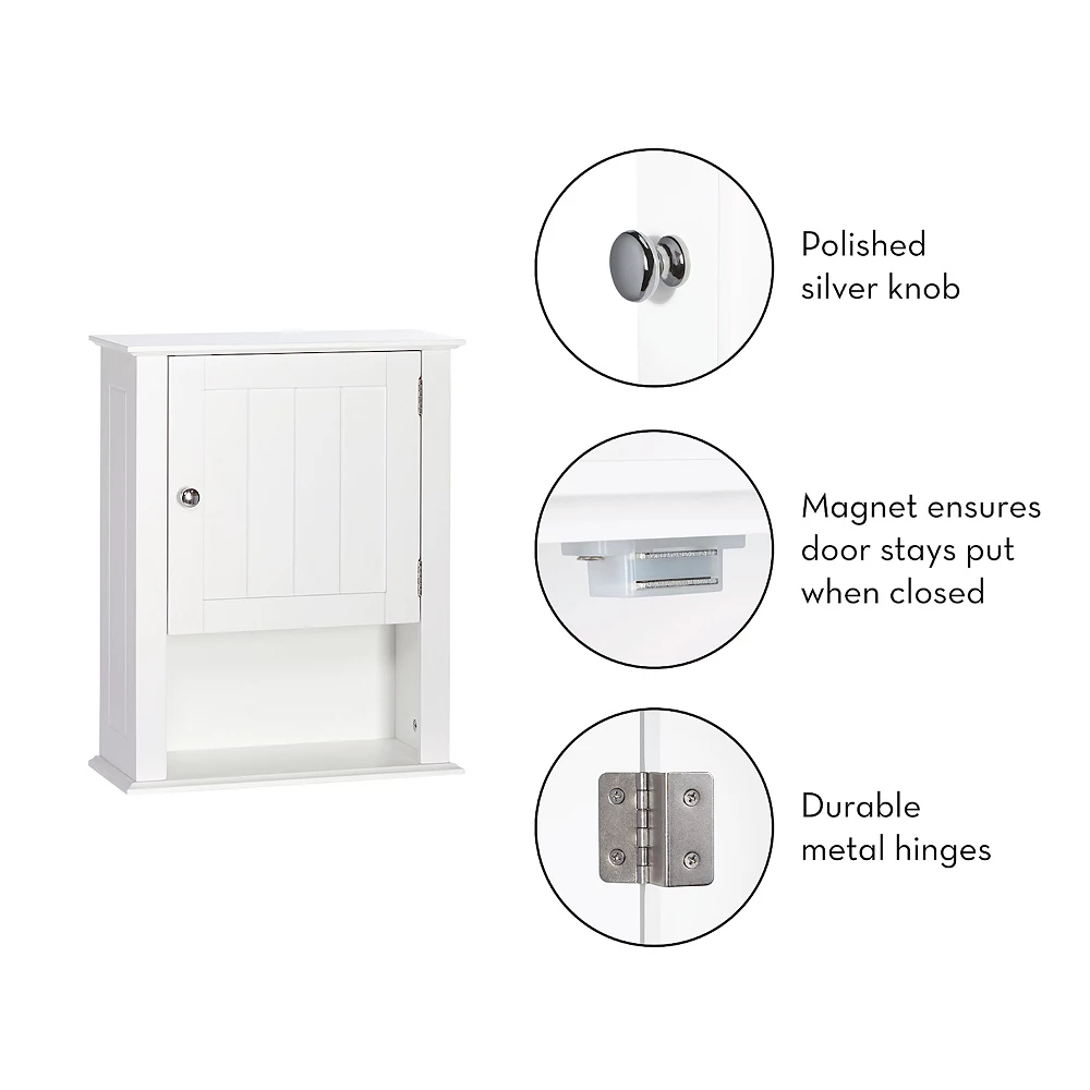 RiverRidge Home Ashland One Door Wall Cabinet 8 RiverRidge Home Ashland One Door Wall Cabinet - Image 6