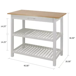 Casual Home Americana Kitchen Island -The Novogratz Shop 2772779 ALT4
