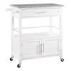 Linon Cameron Rolling Kitchen Cart 1 Linon Cameron Rolling Kitchen Cart -The Novogratz Shop 2823696