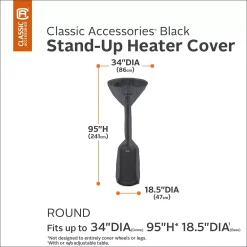 Classic Accessories Black Patio Heater Cover -The Novogratz Shop 2843627 ALT5