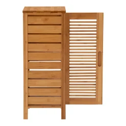 Linon Bracken Bamboo Floor Storage Cabinet -The Novogratz Shop 2940320 ALT3