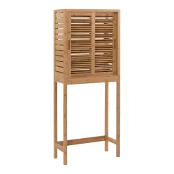 Linon Bracken Space Saver Bamboo Storage Cabinet -The Novogratz Shop 2940337 ALT4