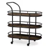 Baxton Studio Karlin Industrial Bar Cart -The Novogratz Shop 2980136