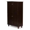 Baxton Studio Winda Window Pane Tall Storage Cabinet -The Novogratz Shop 3037419