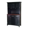 Homestyles Large Hutch Buffet - Cherry Top -The Novogratz Shop 320040 Black