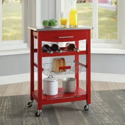 Linon Clarke Kitchen Bar Cart -The Novogratz Shop 3295730 ALT3