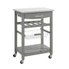 Linon Clarke Kitchen Bar Cart -The Novogratz Shop 3295730 Gray