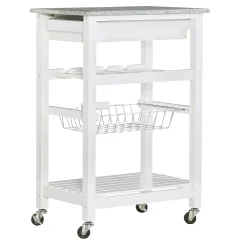 Linon Roger Granite Top Kitchen Cart -The Novogratz Shop 3295984 ALT4