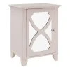Linon Mirrored Storage Cabinet 2 Linon Mirrored Storage Cabinet -The Novogratz Shop 3296003 Beige