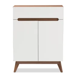 Baxton Studio Calypso Mid-Century Shoe Cabinet 9 Baxton Studio Calypso Mid-Century Shoe Cabinet -The Novogratz Shop 3315747 ALT