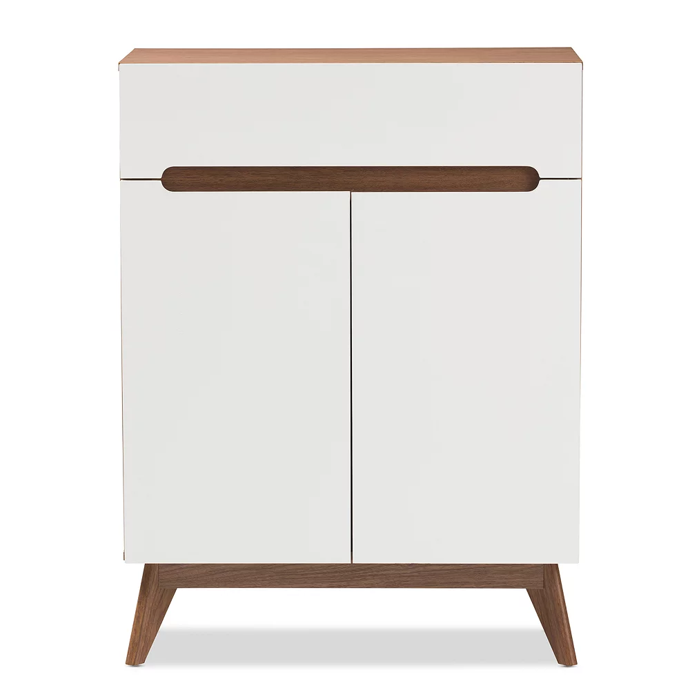 Baxton Studio Calypso Mid-Century Shoe Cabinet 4 Baxton Studio Calypso Mid-Century Shoe Cabinet - Image 2