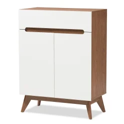 Baxton Studio Calypso Mid-Century Shoe Cabinet 10 Baxton Studio Calypso Mid-Century Shoe Cabinet -The Novogratz Shop 3315747 ALT2