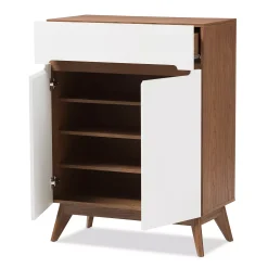 Baxton Studio Calypso Mid-Century Shoe Cabinet 11 Baxton Studio Calypso Mid-Century Shoe Cabinet -The Novogratz Shop 3315747 ALT3