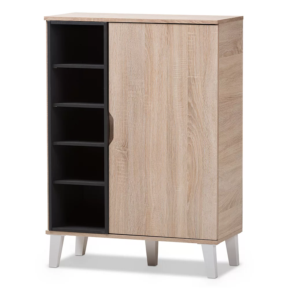 Baxton Studio Adelina Shoe Cabinet 5 Baxton Studio Adelina Shoe Cabinet - Image 3