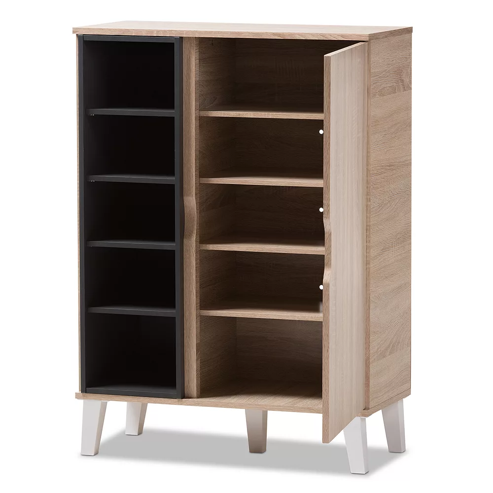 Baxton Studio Adelina Shoe Cabinet 6 Baxton Studio Adelina Shoe Cabinet - Image 4
