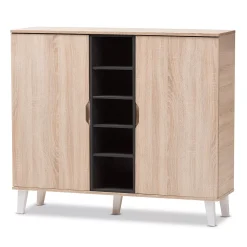 Baxton Studio Adelina 2-Door Shoe Cabinet -The Novogratz Shop 3329299 ALT2