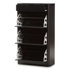 Baxton Studio Cayla Shoe Cabinet 11 Baxton Studio Cayla Shoe Cabinet -The Novogratz Shop 3329324 ALT3
