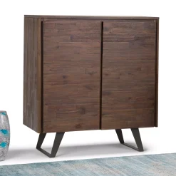 Simpli Home Lowry Medium Storage Cabinet -The Novogratz Shop 3334077 ALT