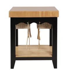 Linon Color Story Butcher Block Kitchen Island -The Novogratz Shop 3354389 ALT5