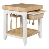 Linon White Kitchen Island -The Novogratz Shop 3354412