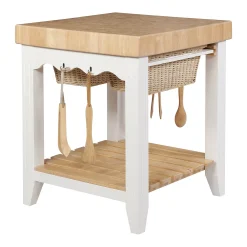 Linon White Kitchen Island 10 Linon White Kitchen Island -The Novogratz Shop 3354412 ALT2