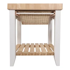 Linon White Kitchen Island 11 Linon White Kitchen Island -The Novogratz Shop 3354412 ALT3