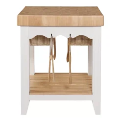Linon White Kitchen Island 12 Linon White Kitchen Island -The Novogratz Shop 3354412 ALT4
