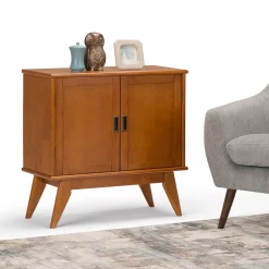 Simpli Home Draper Mid-Century Storage Cabinet -The Novogratz Shop 3363309 ALT