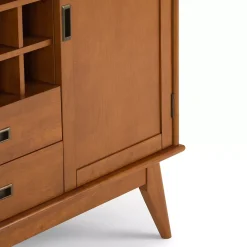 Simpli Home Draper Mid Century Sideboard Buffet Table & Wine Rack -The Novogratz Shop 3363329 ALT5