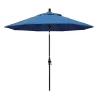 California Umbrella 9-ft. Sun Master Black Finish Patio Umbrella -The Novogratz Shop 3405879 Frost Blue