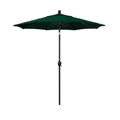 California Umbrella 7.5-ft. Pacific Trail Black Finish Sunbrella Patio Umbrella