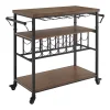 Linon Austin Wine Bar Cart -The Novogratz Shop 3425399