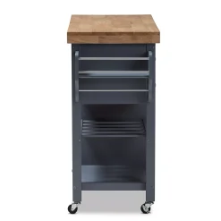 Baxton Studio Farmhouse Kitchen Cart 10 Baxton Studio Farmhouse Kitchen Cart -The Novogratz Shop 3488505 ALT3