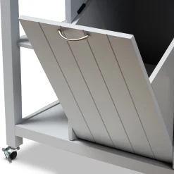 Baxton Studio Farmhouse Gray Kitchen Cart 11 Baxton Studio Farmhouse Gray Kitchen Cart -The Novogratz Shop 3488506 ALT4