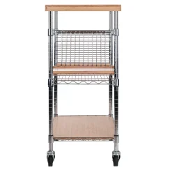 Winsome Madera Rolling Kitchen Cart 7 Winsome Madera Rolling Kitchen Cart -The Novogratz Shop 3502144 ALT2