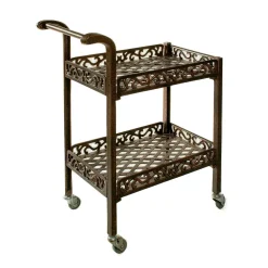 Oakland Living Lattice Patio Serving Cart