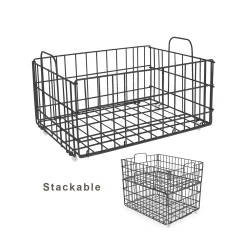 Urb Space 4-Shelf Kitchen Cart & Storage Basket 3-piece Set -The Novogratz Shop 3590792 ALT2