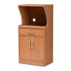 Baxton Studio Lowell Walnut Kitchen Storage Cabinet -The Novogratz Shop 3605946